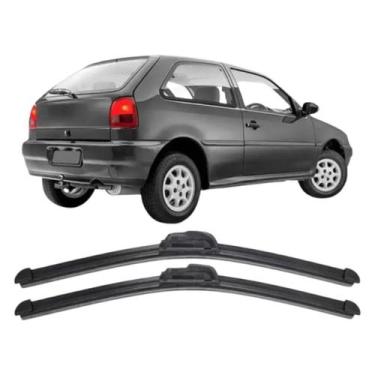 Imagem de Par de Palhetas Vw Gol Bola G2 1995 à 2005 Limpador de Parabrisa Diant