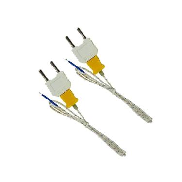 Imagem de Kit 2 Sensor Temperatura Ambiente Tipo K Termopar Medidor Soquete Adaptador Tp-10 Instrutherm
