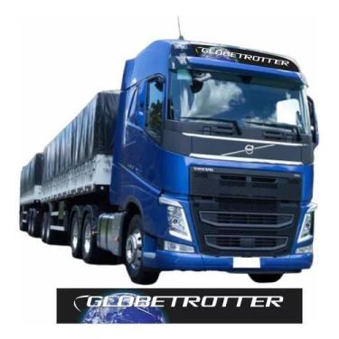 Imagem de Faixa Testeira Quebra Sol Para Globetrotter Volvo Fh Nh Fm - Resitank