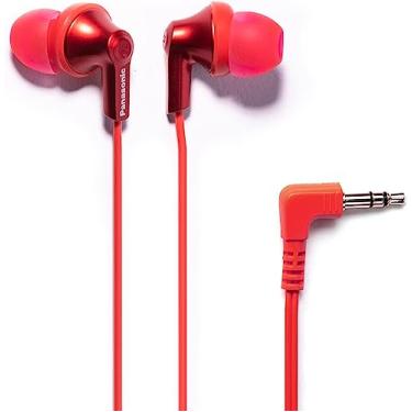 Imagem de Panasonic ErgoFit Fones de ouvido com fio, fones de ouvido intra-auriculares com conector de 3,5 mm com som cristalino dinâmico e ergonômico, ajuste personalizado (P/M/G), para telefones e laptops