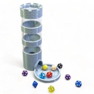 Imagem de Dice Tower Lixusia Castle para jogos de tabuleiro TRPG com conjunto de