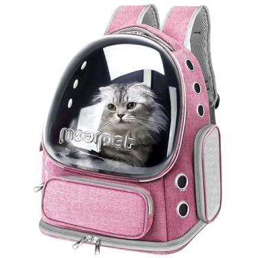 Imagem de YUNLINLI Mochila Para Gatos, Mochila De Bolha Respirável Para Gatos, Mochila Para Gatos De Grande Espaço Para Gatinhos, Cães Pequenos, Mochila Dobrável Para Gatos Aprovada Pela Companhia Aérea, Moch