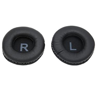 Imagem de Qanyegn capa de almofada para fones de ouvido, substituição de protetores de ouvido redondos, espuma universal para fones de ouvido