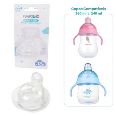 Imagem de Bico De Silicone Para Copo De Treinamento 12m+ Pimpolho, Transparente
