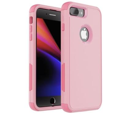 Imagem de Co-Goldguard Capa para iPhone 8 Plus, capa para iPhone 7 Plus, [à prova de choque] [à prova de quedas] Capa de telefone antiderrapante com proteção resistente para Apple iPhone 8 Plus e 7 Plus, 5,5 polegadas, (rosa)