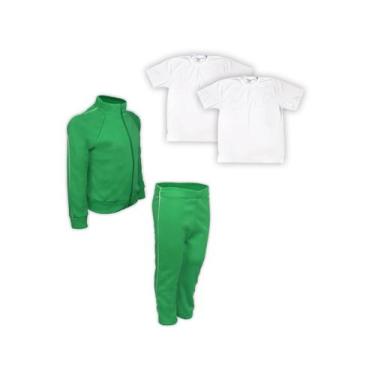 Imagem de Kit Conjunto de Frio Inverno Roupa Infantil Uniforme Escolar Helanca V