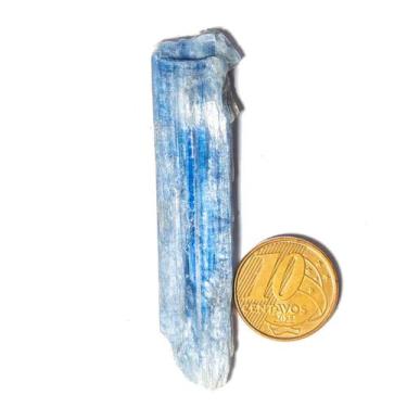 Imagem de 01 Cianita Azul Lamina Bruto Pedra Natural 60 a 80mm Class B - Cristai