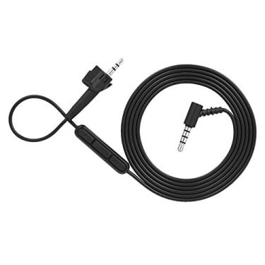 Imagem de Andoer Cabo de áudio de 3,5 mm a 2,5 mm para BOSE AE2 com microfone Controle de volume Fones de ouvido com controle de linha Linha de cabos