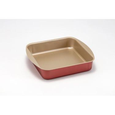 Imagem de Forma Tabuleiro Assadeira Quadrada N 02 - 30x29x6,5cm - Alumínio Antia
