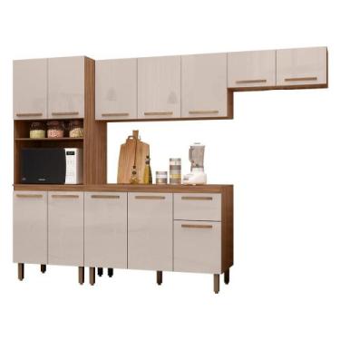 Imagem de Armário de Cozinha Completo Pop 1 Forno 12 Portas 1 Gaveta - Loja Doce