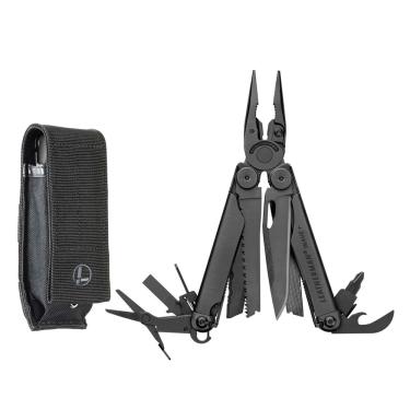 Imagem de Multiferramenta leatherman Wave + 18 em 1 em tamanho real preta