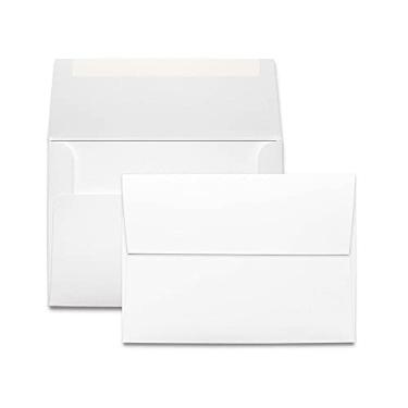 Imagem de Envelopes autovedantes A9 brancos - 500 envelopes - Tamanho A9 grosso (14,6 x 22,2 cm) com acabamento em velino branco brilhante - para correspondência, convites, cartões postais, fotos e anúncios
