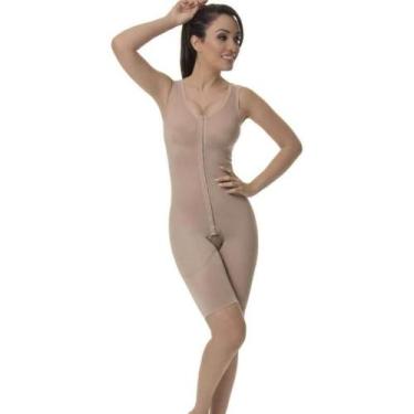 Imagem de Cinta Pos Cirurgica Regata Com Colchetes e Reforço no Culote New Form 