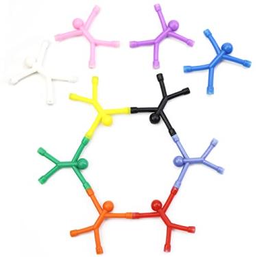 Imagem de JJJ 10 Pcs Flexible Fridge Magnets - Humanoid Magnetic Toys Colorful Fidget for Hobbies Crafts Science Cute Novelty Man Refrigerator, Door, Office Fun Decoration, one size (BXT01)