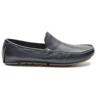 Imagem de Mocassim Docksides Masculino em Couro Preto (41)