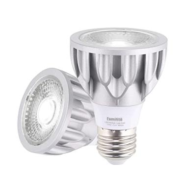 Imagem de Familite Lâmpadas Led Par20, Holofote Regulável De 12 W, Equivalente A Halogênio De 100 W, Ângulo De Feixe Estreito De 36°, Branco Frio De 6000 K, Base Média E26 Para Latas De 4 Pés, Pacote Com 2