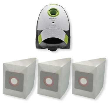 Imagem de 3 Saco Coletor Refil de Papel Descartável Para Aspirador Britânia Faciclean 1640 Pet Cartucho Bag