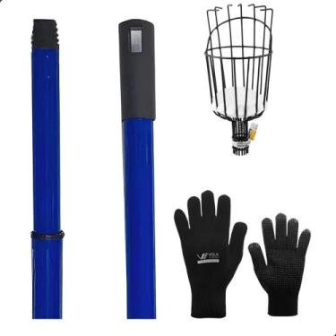 Imagem de Apanhador Frutas com Cabo Extensor Metal 3 Metros e Luva Black - PREVE