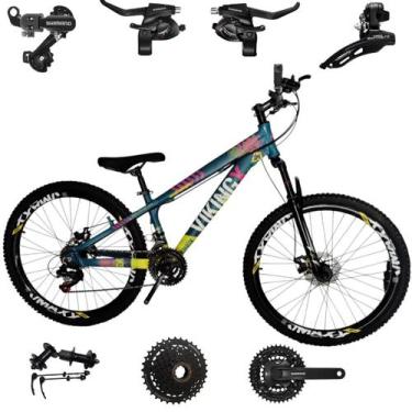 Imagem de Bicicleta Vikingx Tuff 25 Cambios Shimano e Trocadores Shimano 24 Velo