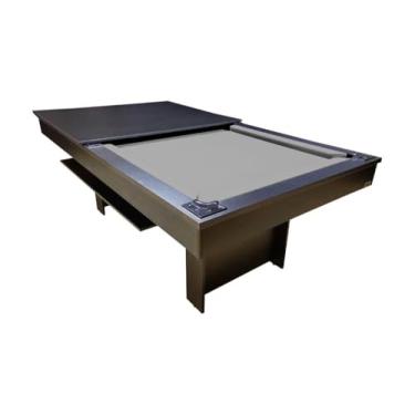Imagem de Mesa de Sinuca/bilhar com Tampo de Jantar - 2,20x1,20 - Grafite