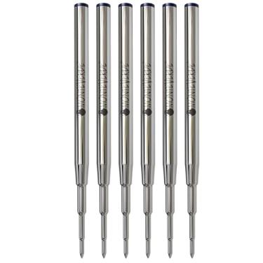 Imagem de Refil esferográfica Monteverde USA macio para caber em canetas Montblanc - Azul (pacote com 6) (M143BB)
