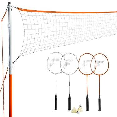 Imagem de Franklin Sports Conjunto de badminton - Conjunto de rede de badminton para quintal - Raquetes e pássaros incluídos - Conjunto de badminton para quintal ou praia - Conjunto de iniciantes
