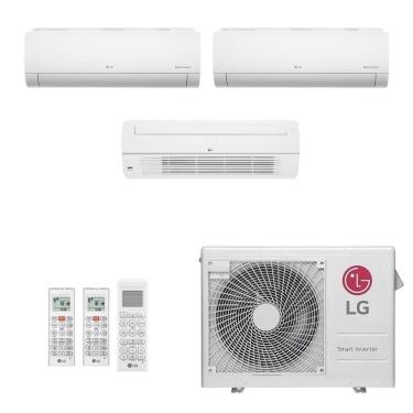 Imagem de Ar-Condicionado Multi Split Inverter LG 21.000 (2x Evap HW 9.000 + 1x Evap Cassete 1 Via 12.000) Quente/Frio 220V