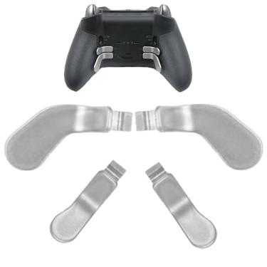 Imagem de CaoXiong 4 Pack Elite Series 2 Controller Paddles for Xbox Elite 2 Controller Paddles,Metal Elite 2 Controller Paddles for Xbox One Elite Controller Series 2 Back Buttons(Silver)