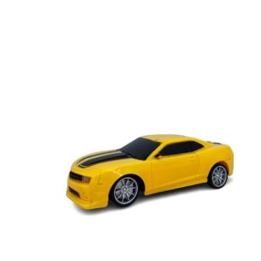 Imagem de Carro de Brinquedo Esportivo Amarelo, Modelo Camaro, Escala 1:24, Design Moderno