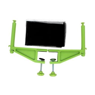 Imagem de kowaku Conjunto de postes de rede de tênis de mesa para prática de exercícios, equipamento profissional para pingue-pongue, suporte de malha, rede com grampo, Verde