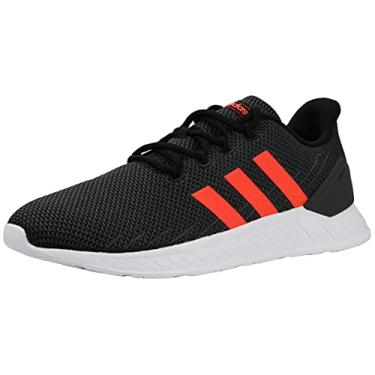 Imagem de adidas Questar Flow Nxt Tênis de corrida masculino, Preto/Carbono/Vermelho Solar., 11.5