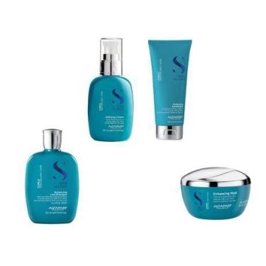Imagem de Kit Alfaparf Curls shampoo 250ml condicionador 200ml máscara 200ml e d