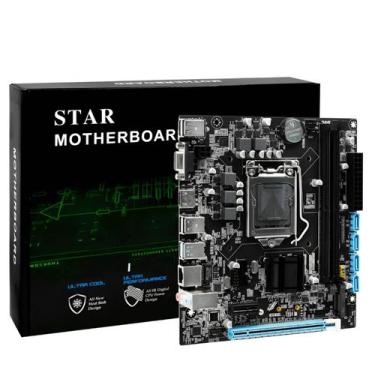 Imagem de Placa Mãe H110 LGA 1151 DDR4 Micro ATX Star 6 e 7ª Ger Intel, Preto