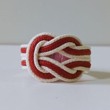 Imagem de Anel de Guardanapo Jogo 6 Argolas Porta Guardanapo de Macramê para guardanapo de Tecido Mesa Posta Jantar Almoço