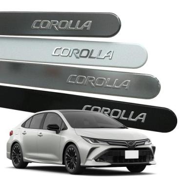 Imagem de Friso Lateral Corolla 2008 a 2025 Branco Polar Redondo Alto Relevo Cro