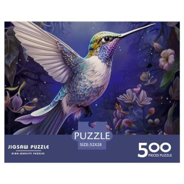 Imagem de Quebra-cabeça de pássaros, 500 peças, animal 3D para adultos, brinquedo divertido, decoração de jogos intelectuais, educação, brinquedo de alívio de estresse, relaxamento e inteligência, 500 peças (52