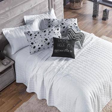 Imagem de Colcha Cama Queen 7 Peças Basic 300 Fios Branco Ethnic - Enxoval Vip