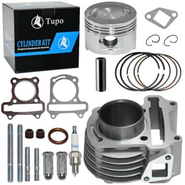 Imagem de Tupo Kit de reconstrução de anel de pistão de cilindro grande de 47 mm 80cc compatível com GY6 4 tempos 139QMB JONWAY TAOTAO ZNEN Roketa ATV Moped Go-Kart