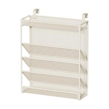 Imagem de MERIGLARE Organizador de arquivos de parede suspenso, porta-documentos, metal, organizador vertical de mesa removível para materiais de escritório e sala de
