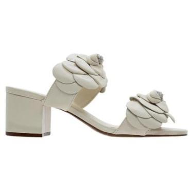 Imagem de Tamanco Feminino Arezzo A10055 Offwhite-Feminino