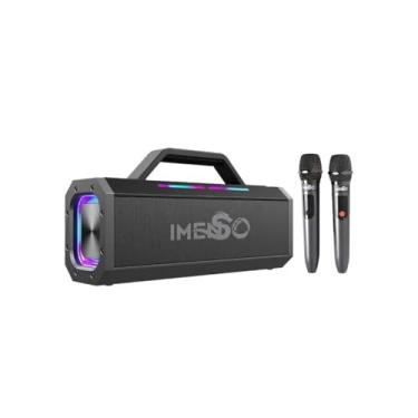 Imagem de Caixa de Som Bluetooth LED RGB Imenso 140W Rgb 2 Mic sem fio Ims-X52