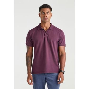 Imagem de Polo Docthos Relaxed fit Manga Curta Tinturada, 019 bordo, G2