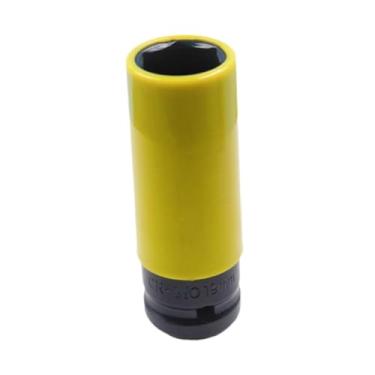 Imagem de Generic Soquetes de Roda para Chave de Impacto 1/2" com Remoção de Porcas, Amarelo, 19mm