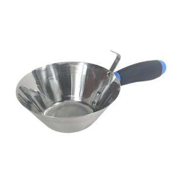 Imagem de Ｂｅｓｇａ Balde de aço inoxidável para reboco, ferramenta versátil para lama, resistente para construção, manuseio de materiais ao ar livre