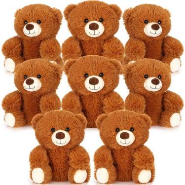 Imagem de Conjunto de 8 brinquedos de pelúcia Stuffed Animal Bear Jenaai de 10 p