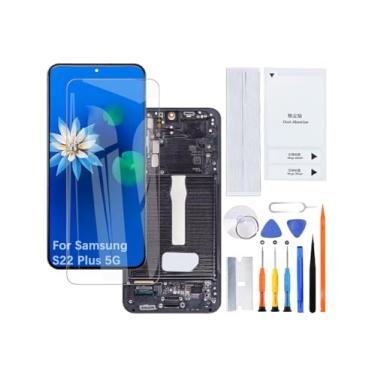 Imagem de Kit de montagem de tela LCD para Samsung Galaxy S22 Plus 5G TFT S906U S906U1 S906W (preto com moldura, sem impressão digital, versão dos EUA)