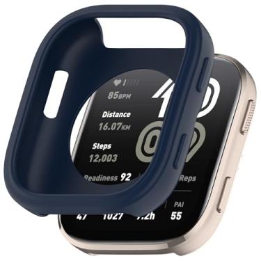 Imagem de Adequada para Amazfit Bip 6, capa protetora de silicone macio, capa protetora para smartwatch Amazfit Bip 6 A2435 (azul)