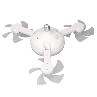 Imagem de Diydeg Ventilador de Teto Com Luz, 3 Temperaturas de Cor, Escavação E26 E27 Controle Remoto do Ventilador Silencioso Perfil Baixo para Quarto, Sala de Estar, Garagem de Cozinha, Uso