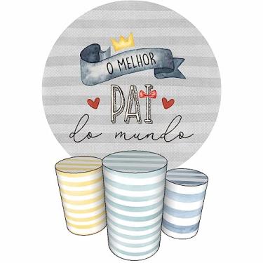 Imagem de Trio Capas Cilindro + Painel Sublimado Dia dos Pais (K1PAI0004)