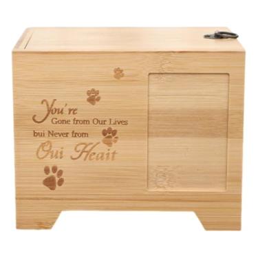 Imagem de IEUDNS Caixa funerária para animais de estimação, urna memorial para animais de estimação perdidos, presente de lembrança, premium para cães, gatos,